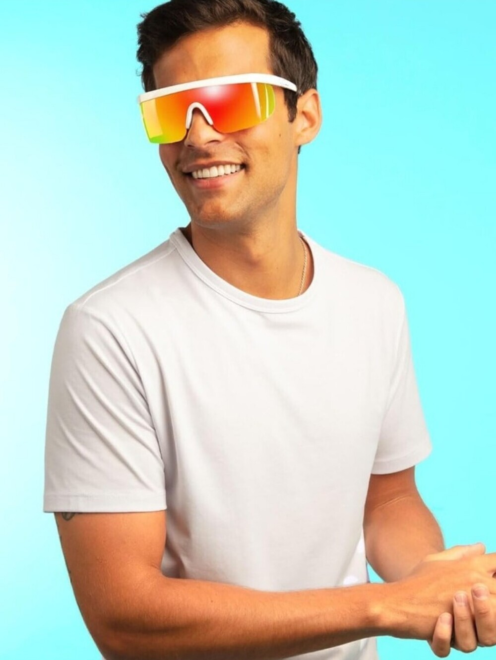 NIB! Tipsy Elves, Performance Style Retro Miami Ice Mirrored Sunglasses